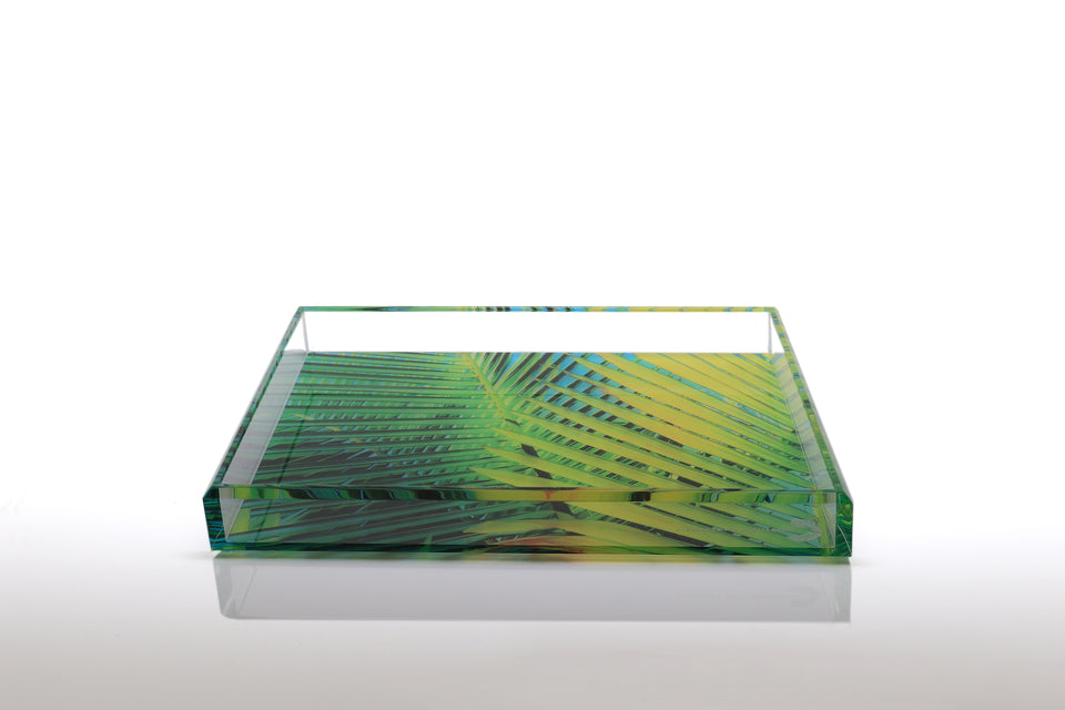 Tray in Palm Print