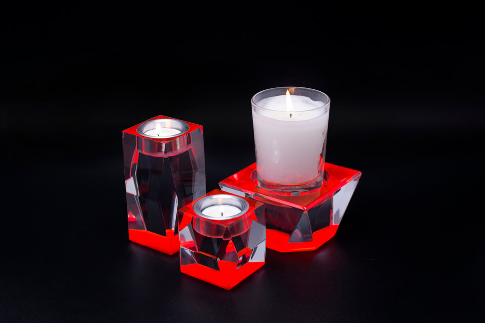 Candleholder in Red