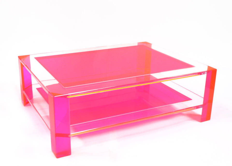Sledge Coffee Table in Pink