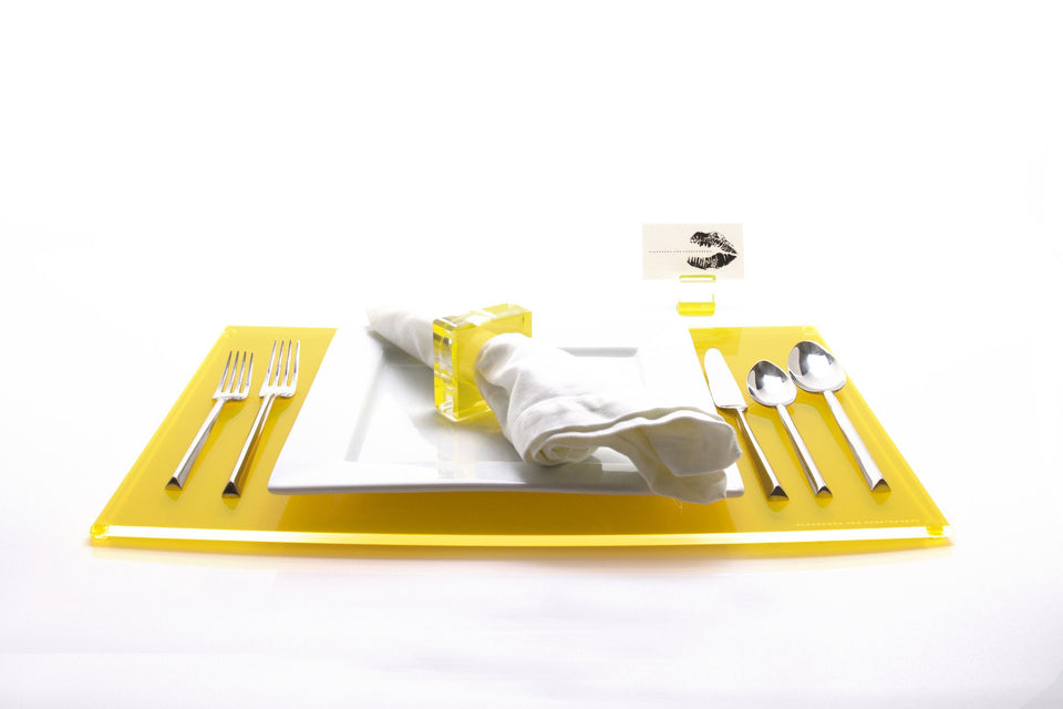Rectangle Placemat Set of 4 in Yellow