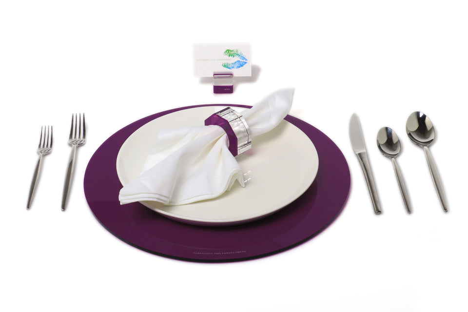 Round Placemat Set of 4 in Amethyst