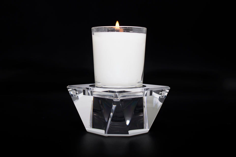 Candle Pedestal in White