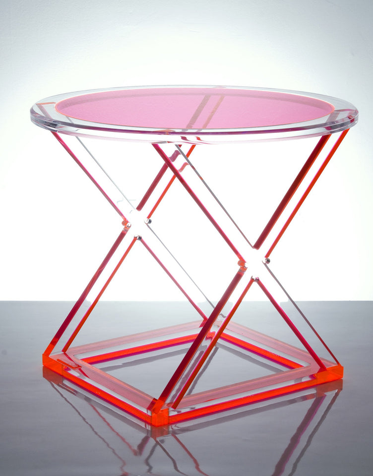 XOXO Occasional Side Table in Red