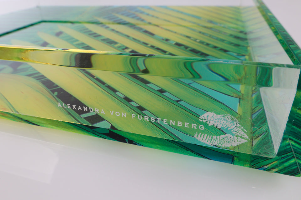 Tray in Palm Print Medium