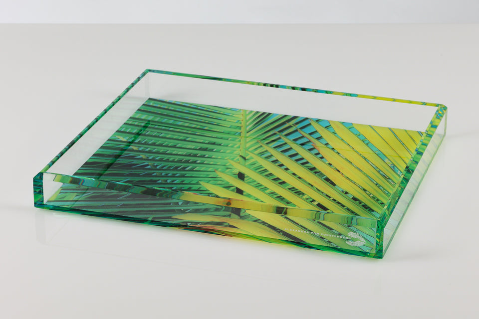 Tray in Palm Print Small