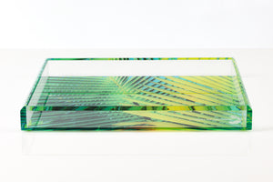 Tray in Palm Print Small