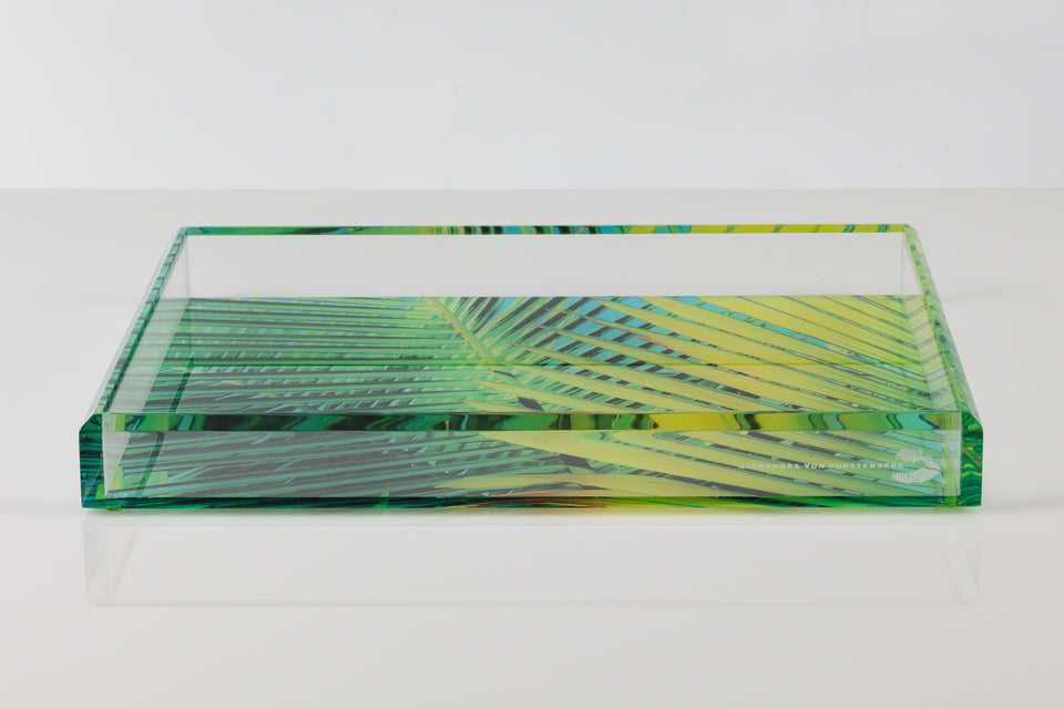 Tray in Palm Print Small