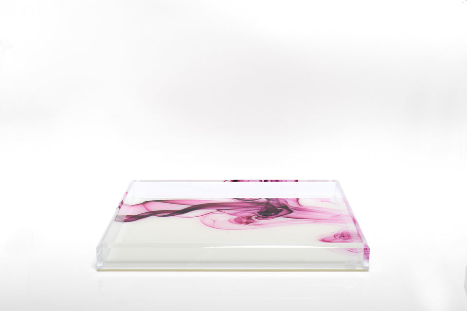 Tray in Magenta Smoke Print