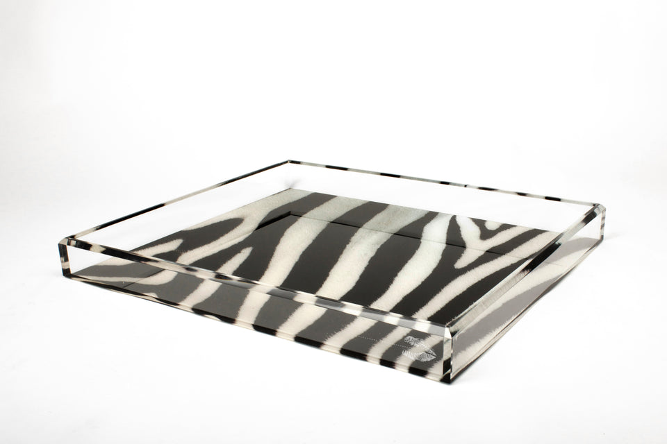 Tray in Zebra Print