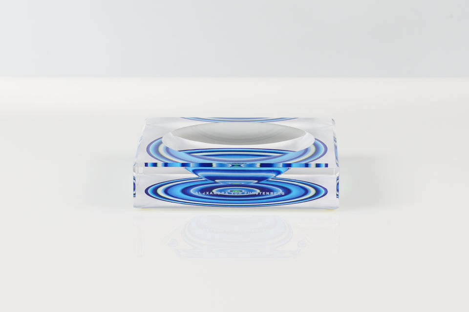 Candy Bowl Petite in Ocean Aura Print