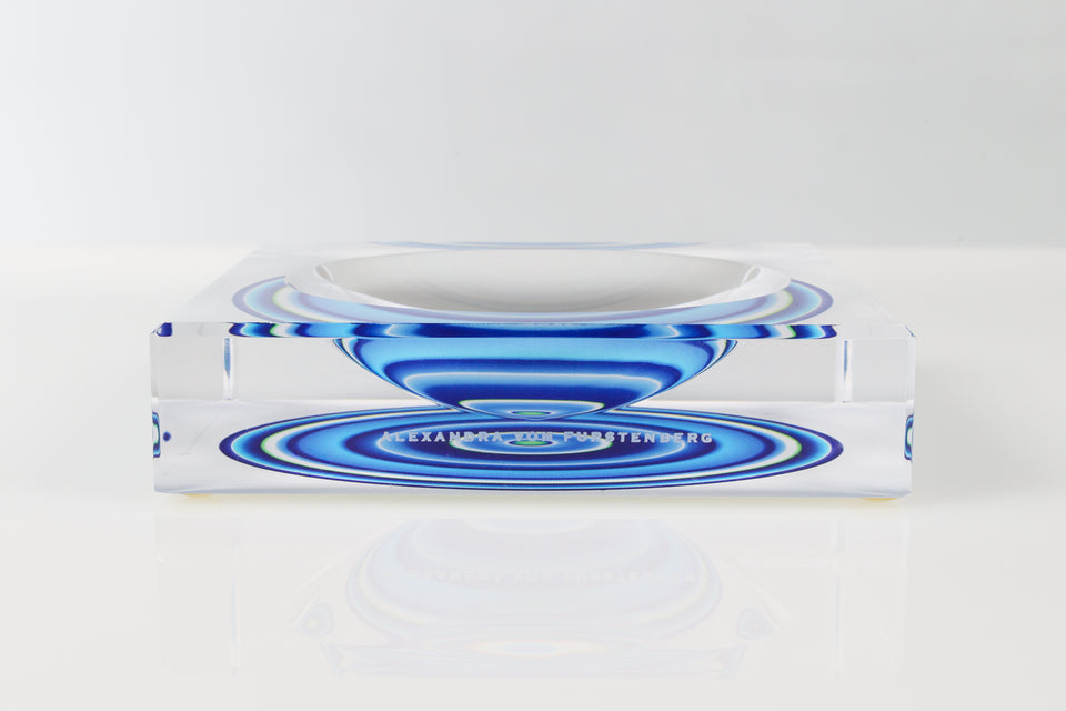 Candy Bowl Petite in Ocean Aura Print