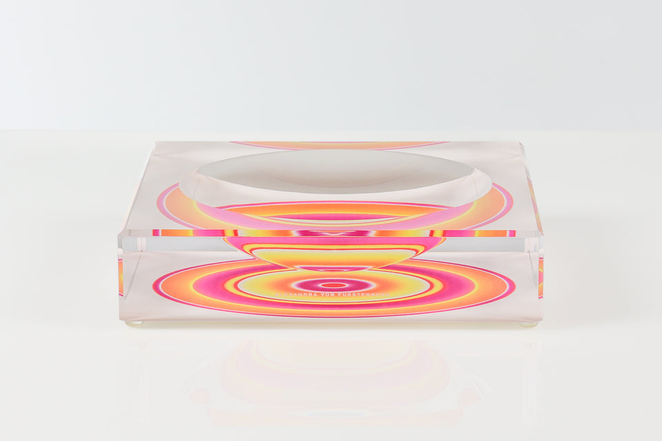 Candy Bowl Large in Sunset Aura Print