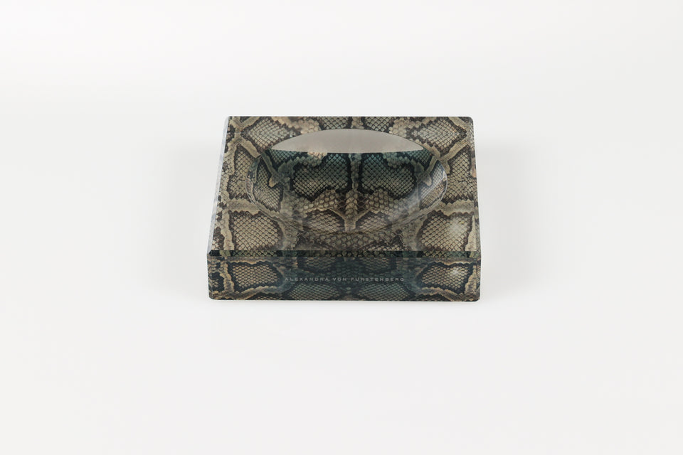 Candy Bowl Petite in Snakeskin Print