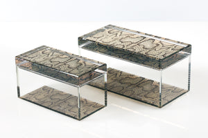 Treasure Box in Snakeskin Print