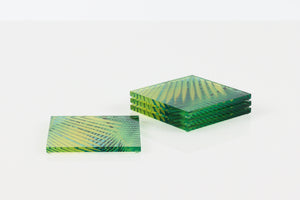 Coaster Set in Palm Print