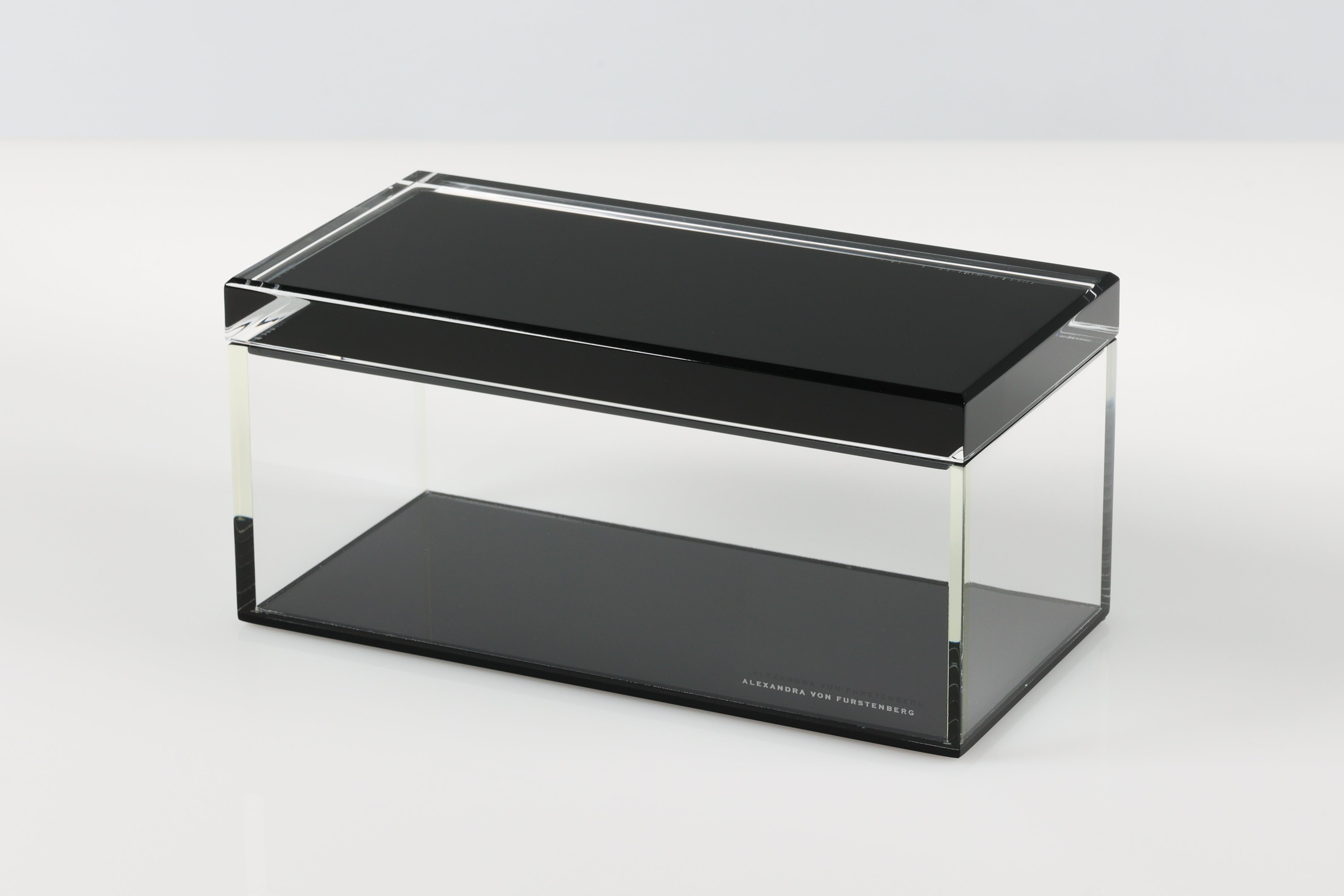 AVF Acrylic Treasure Box in Black | Lucite Storage Decor Box Organizer