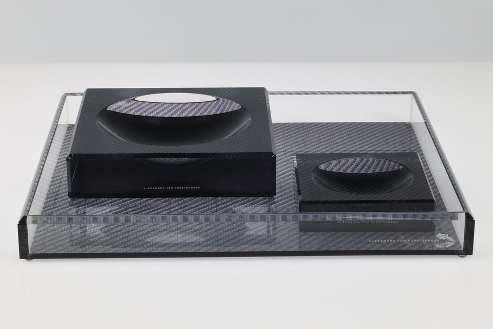 Tray in Carbon Fiber Print Medium