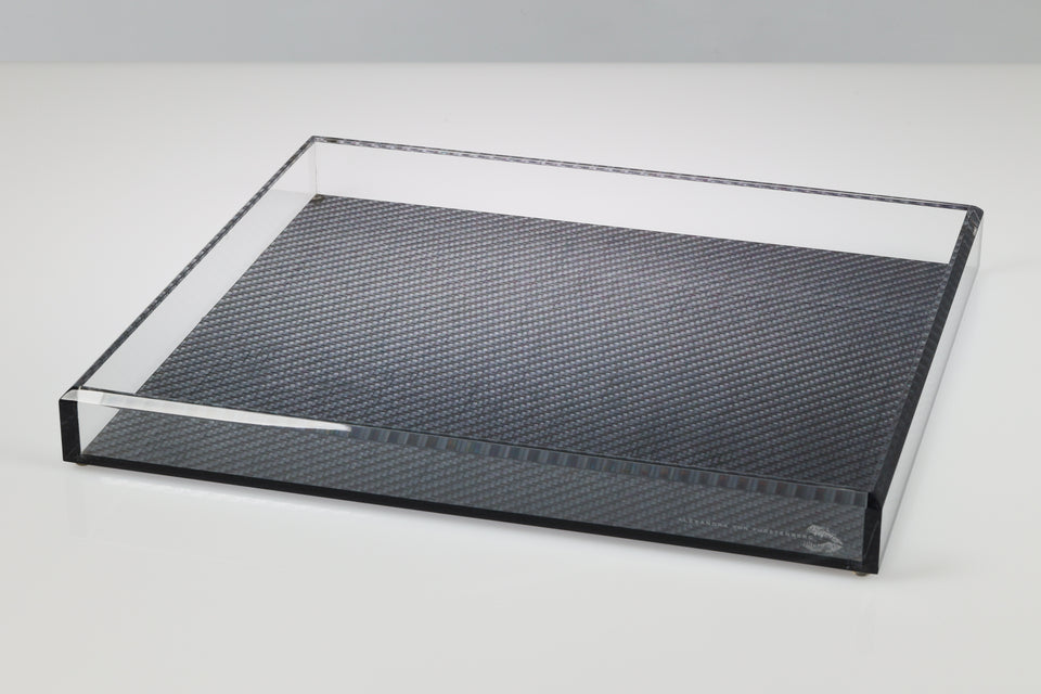 Tray in Carbon Fiber Print Medium