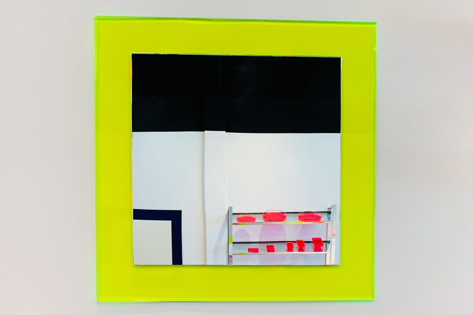 Square Mirror in Green