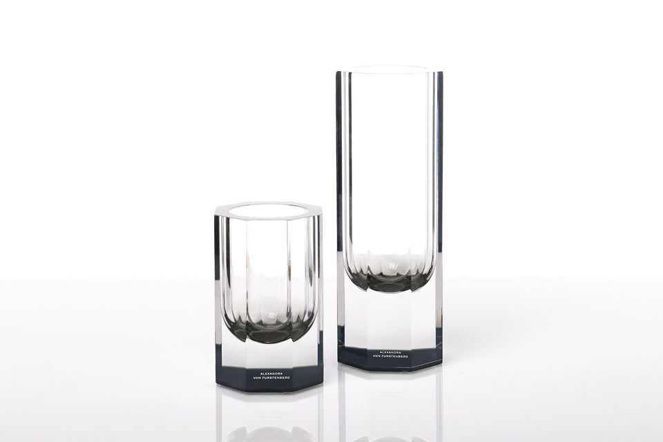 Bolt Vase in Slate Grey