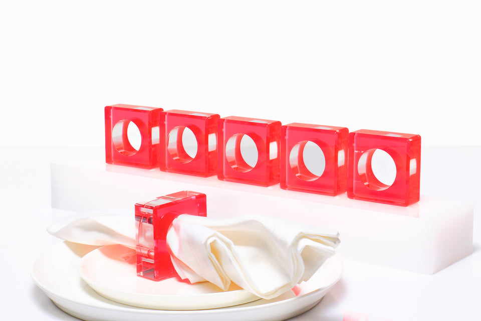 Dining Ring Set in Red