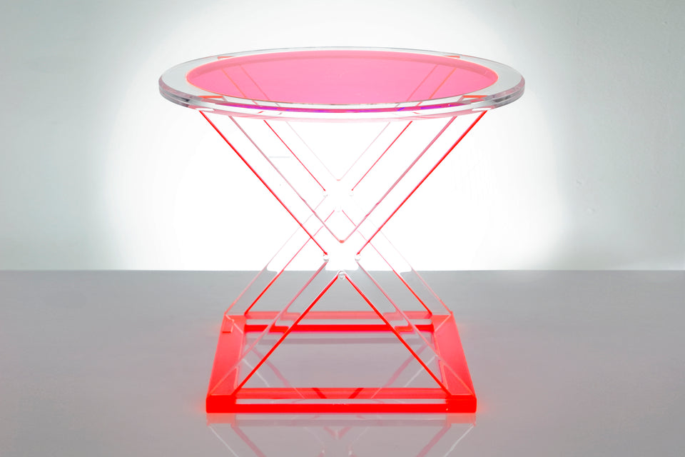 XOXO Occasional Side Table in Red