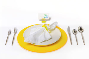 Round Placemat Set of 4 in Yellow