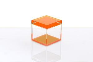 Cubic Treasure Box in Orange