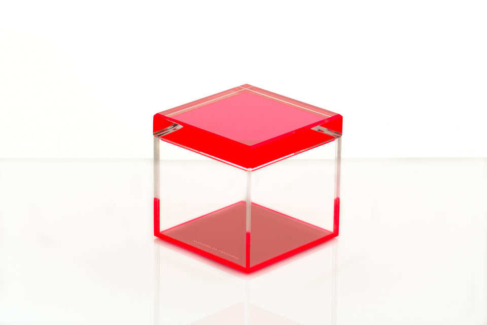 Cubic Treasure Box in Red