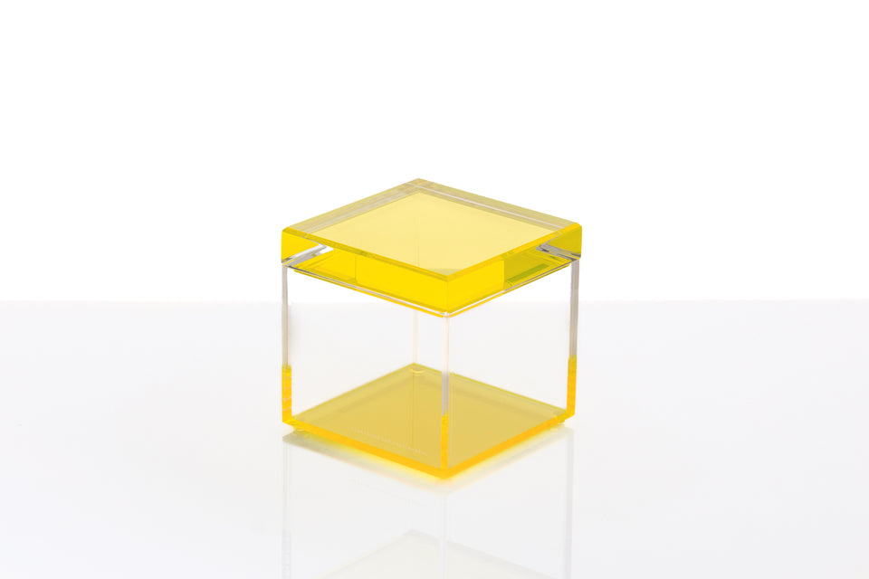 Cubic Treasure Box in Yellow