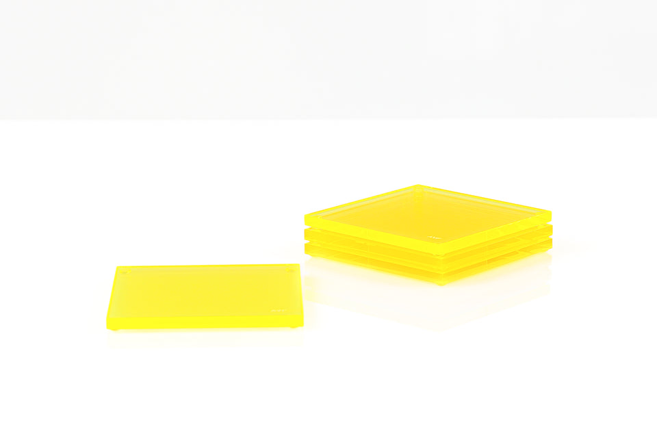 Coaster Set in Yellow
