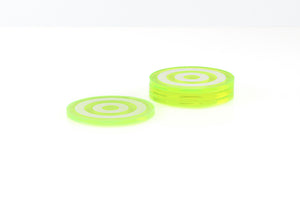 Bullseye Coaster Set in Green