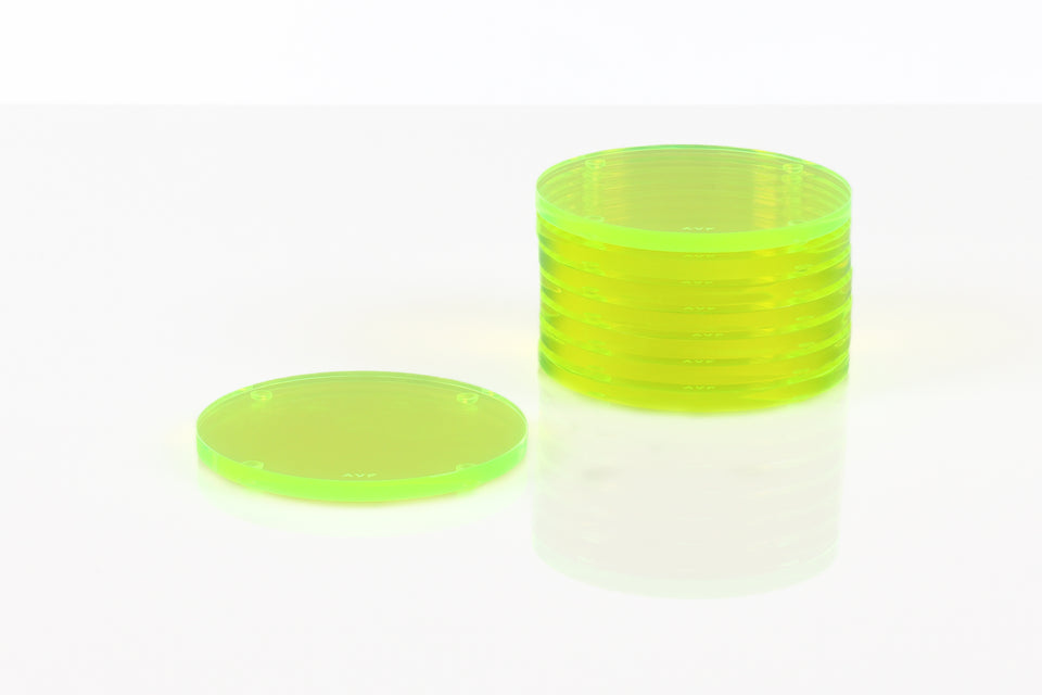 Round Coaster Set in Green
