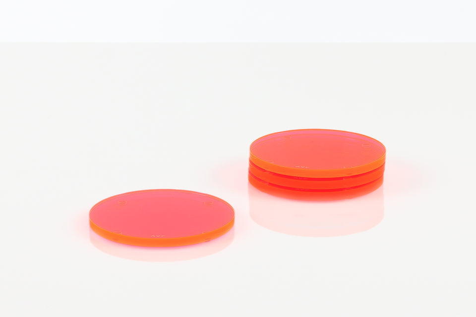 Round Coaster Set in Pink