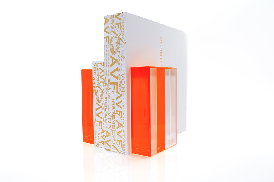 Chapter Bookends in Orange