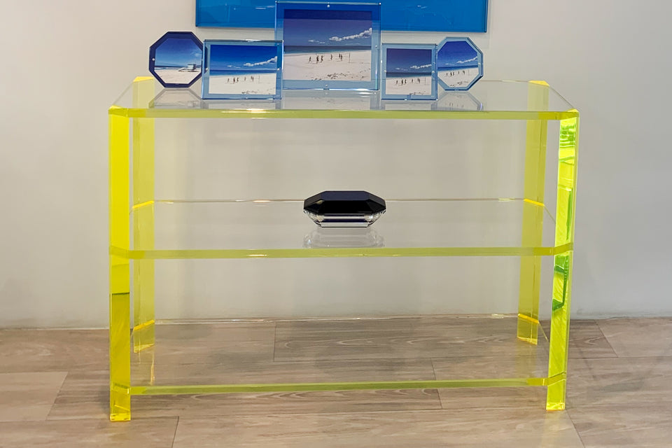 Gangster Console Table in Yellow