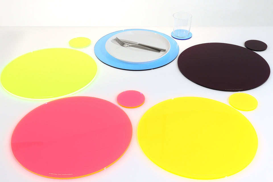 Round Placemat Set of 4 in Lagoon