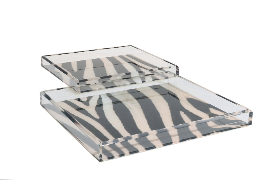 Tray in Zebra Print