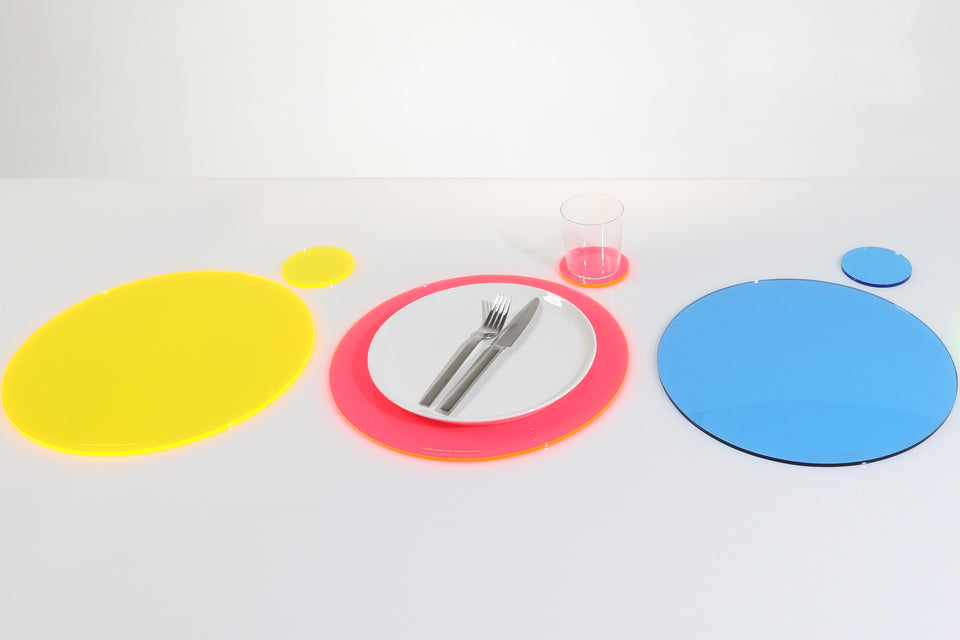 Round Placemat Set of 4 in Yellow