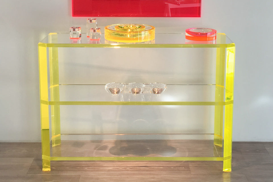 Gangster Console Table in Yellow