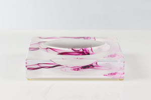 Candy Bowl Large in Magenta Smoke Print
