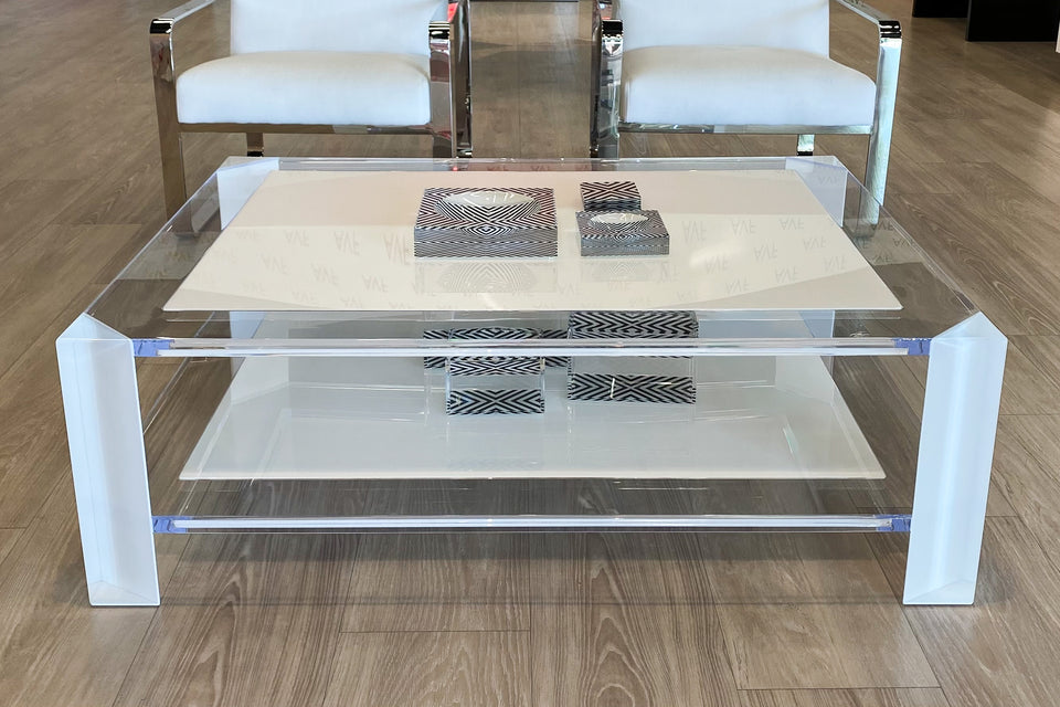 Sledge Coffee Table in White