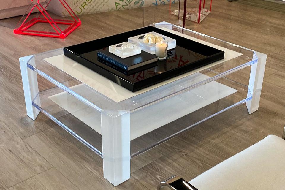 Sledge Coffee Table in White
