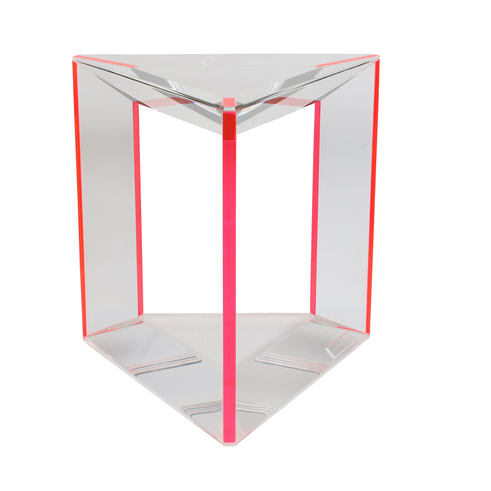 Trillion Side Table in Red