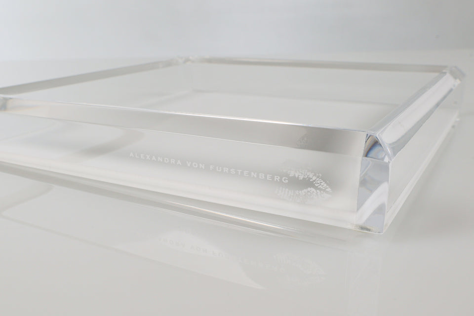 Tray in White Square