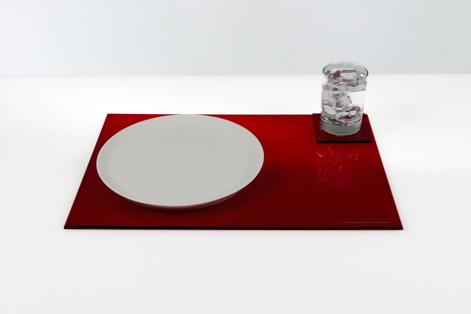 Rectangle Placemat Set of 4 in Ruby
