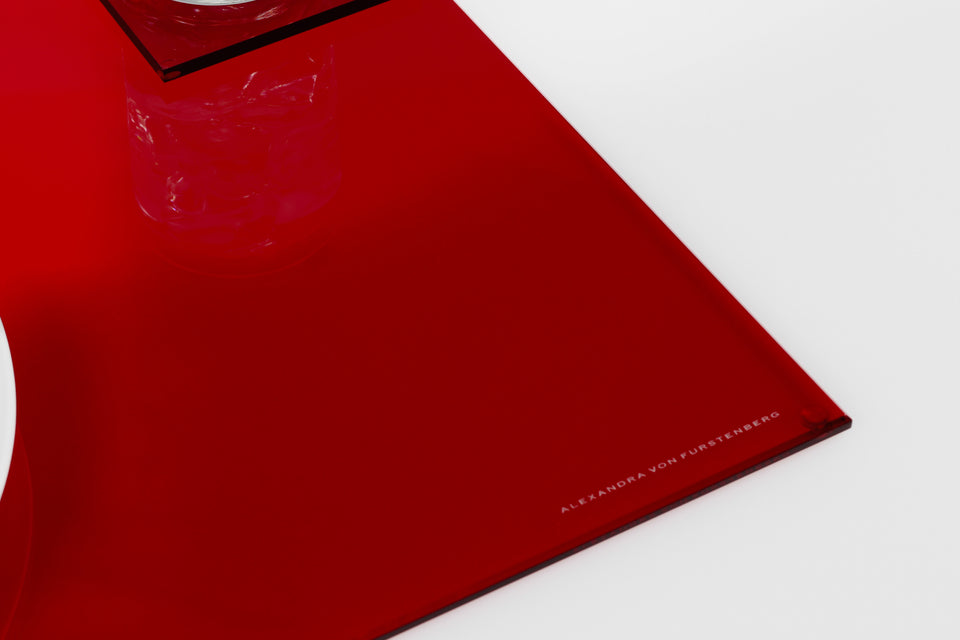 Rectangle Placemat Set of 4 in Ruby