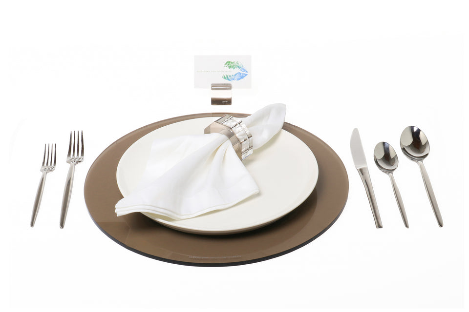 Round Placemat Set of 4 in Bronze