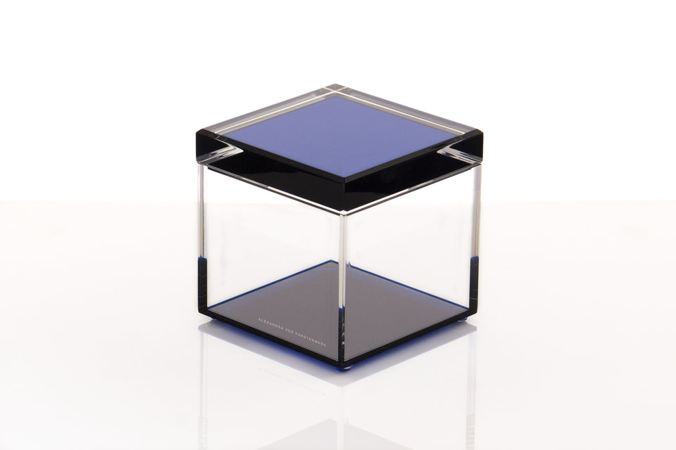 Cubic Treasure Box in Sapphire