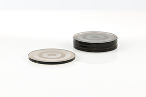 Bullseye Coaster Set in Bronze